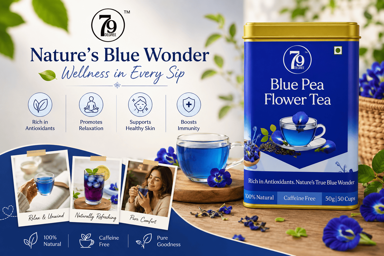 Blue Pea Flower Tea: Nature’s Beautiful Wellness Brew